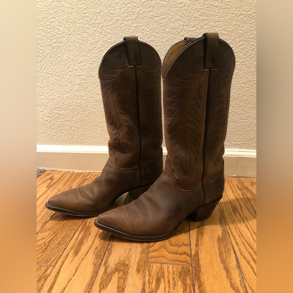 Leather Cowgirl Boots